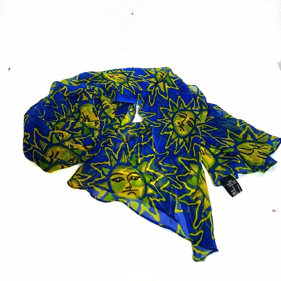 ATG Unic and rare 100%rayon sun scarf - Picture 1 of 6
